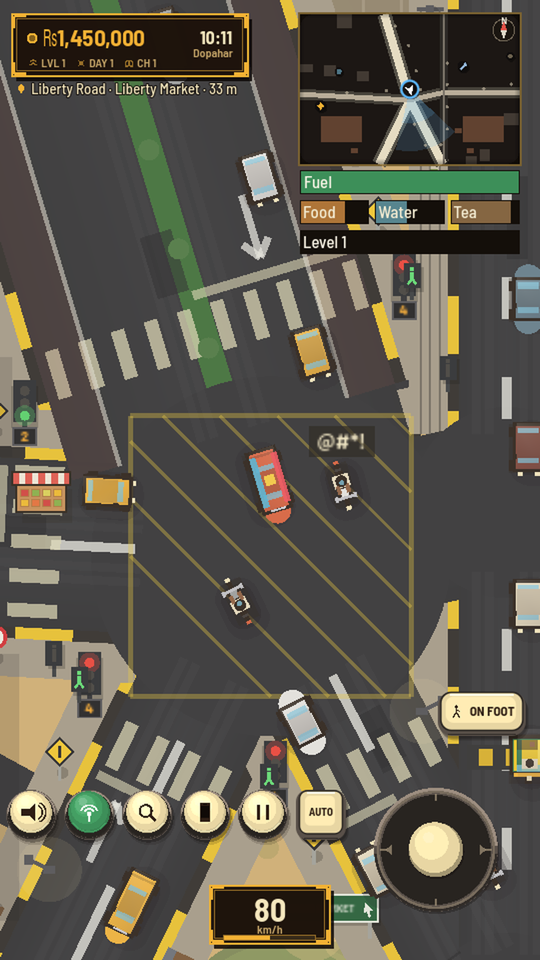 The Liberty Road junction busy with traffic